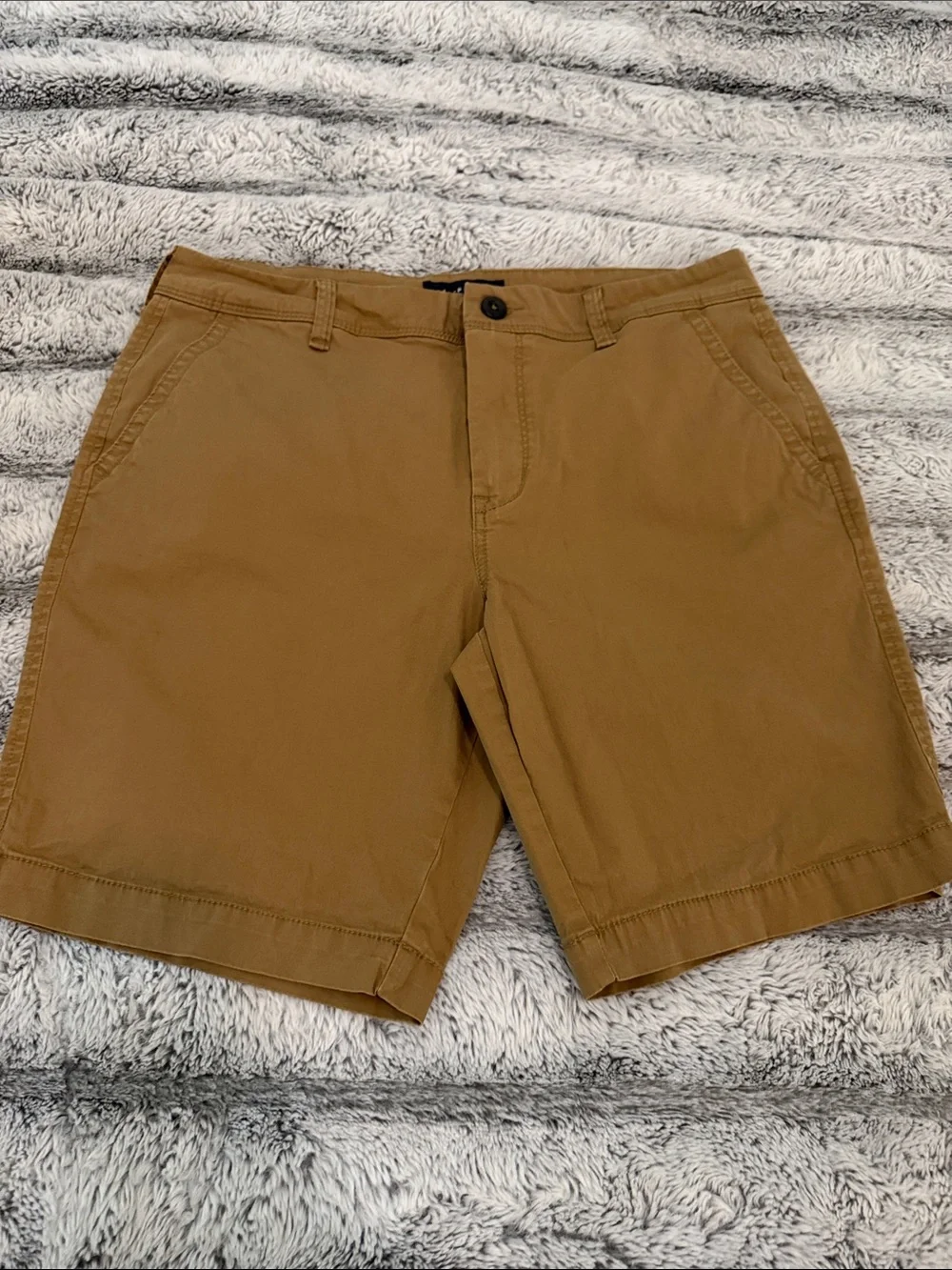 Aeropostale Men’s Chino Shorts 2 Pair Bundle Khaki Pineapple - Size 32